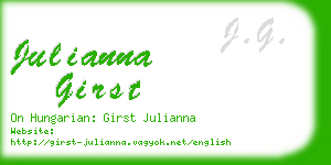 julianna girst business card